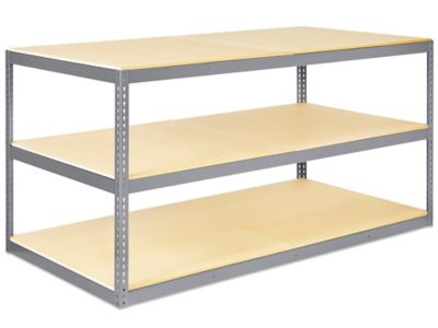 Wide Span Storage Rack - Particle Board, 96 x 24 x 48 H-5304 - Uline