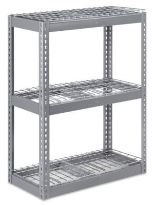 Wide Span Storage Rack - Wire Decking, 36 x 18 x 60 H-3219 - Uline