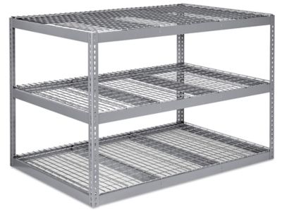 Wide Span Storage Rack - Wire Decking, 36 x 18 x 60 H-3219 - Uline