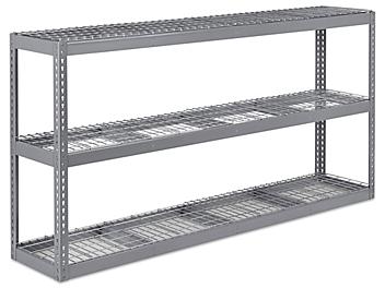 Wide Span Storage Rack - Wire Decking, 96 x 18 x 48" H-5323