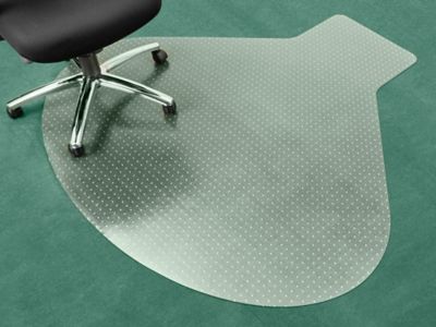 Hard Surface Chair Mat - No Lip, 46 x 60, Black H-9517 - Uline