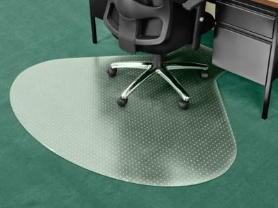 Realspace Low Pile Chair Mat For L Shaped Workstations 66 x 60 Clear -  Office Depot