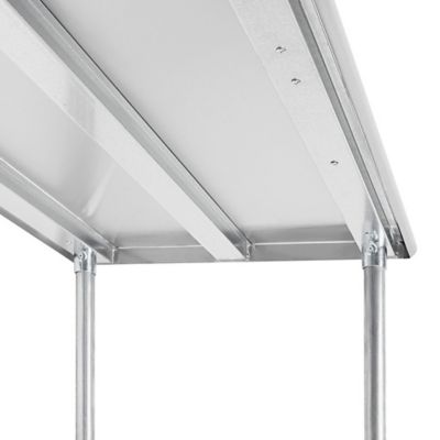 Standard Stainless Steel Worktable with Bottom Shelf - 96 x