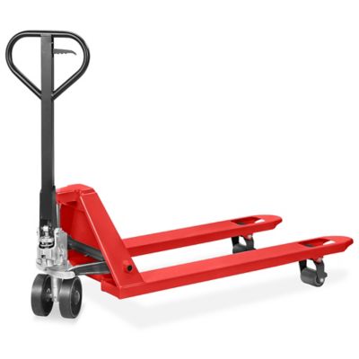 Uline Industrial Pallet Truck - 48 x 27", Red H-5387