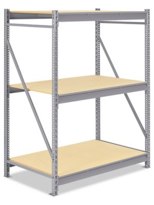 Wall Mount Panel Rack - 36 x 19 with 11 x 5 1/2 x 5 Yellow Bins H-1494Y -  Uline