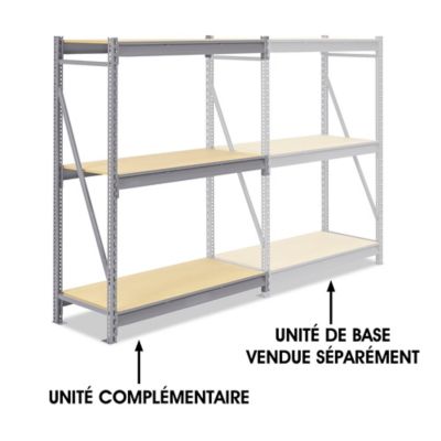 Add-On Unit for Bulk Storage Rack - Particle Board, 48 x 24 x 72" H-5405