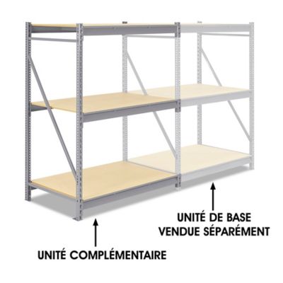 Add-On Unit for Bulk Storage Rack - Particle Board, 48 x 36 x 72" H-5406