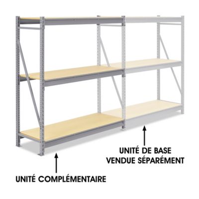 Add-On Unit for Bulk Storage Rack - Particle Board, 60 x 24 x 72" H-5407