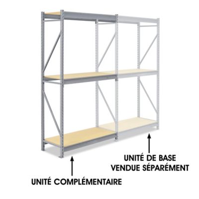 Add-On Unit for Bulk Storage Rack - Particle Board, 48 x 24 x 96" H-5408