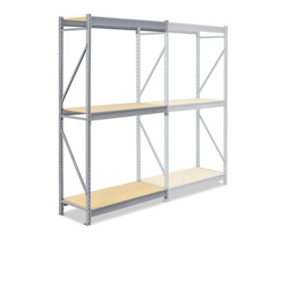 Unité complémentaire pour rayonnage à grande capacité en panneau de particules – 48 x 24 x 96 po