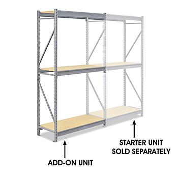 Add-On Unit for Bulk Storage Rack - Particle Board, 48 x 24 x 96" H-5408