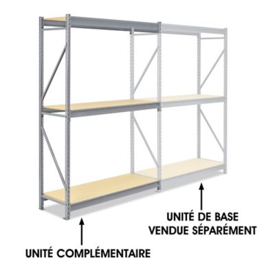 Add-On Unit for Bulk Storage Rack - Particle Board, 60 x 24 x 96" H-5410