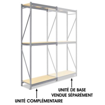 Add-On Unit for Bulk Storage Rack - Particle Board, 48 x 24 x 120" H-5411