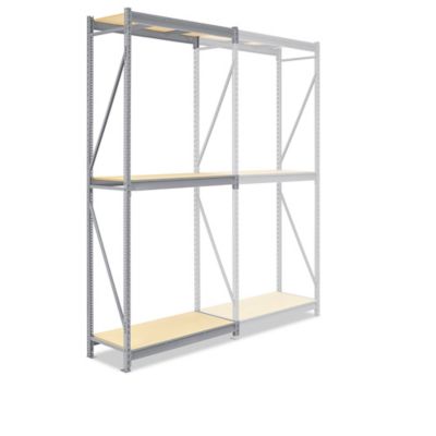 Unité complémentaire pour rayonnage à grande capacité en panneau de particules – 48 x 24 x 120 po