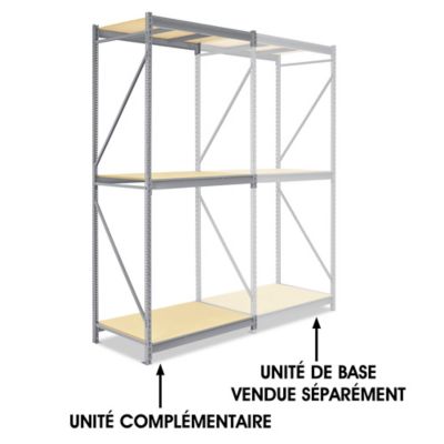 Add-On Unit for Bulk Storage Rack - Particle Board, 48 x 36 x 120" H-5412