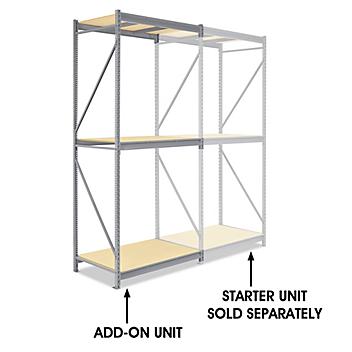 Add-On Unit for Bulk Storage Rack - Particle Board, 48 x 36 x 120" H-5412