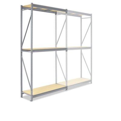 Unité complémentaire pour rayonnage à grande capacité en panneau de particules – 60 x 24 x 120 po