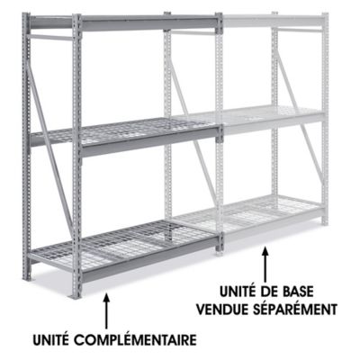 Add-On Unit for Bulk Storage Rack - Wire Decking, 48 x 24 x 72" H-5423