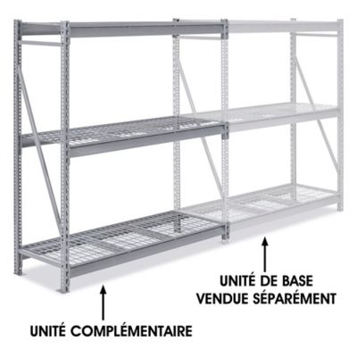 Add-On Unit for Bulk Storage Rack - Wire Decking, 60 x 24 x 72" H-5425