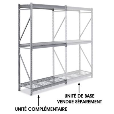 Add-On Unit for Bulk Storage Rack - Wire Decking, 48 x 24 x 96" H-5426
