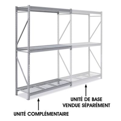 Add-On Unit for Bulk Storage Rack - Wire Decking, 60 x 24 x 96" H-5428