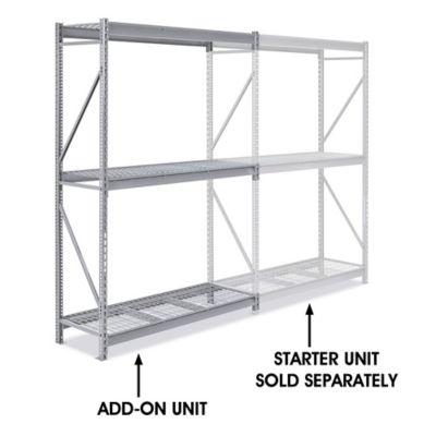 Add-On Unit for Bulk Storage Rack - Wire Decking, 60 x 24 x 96" H-5428
