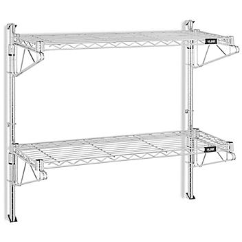 Wall-Mount Wire Shelving - 36 x 12 x 34" H-5436