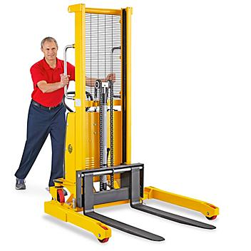Semi-Electric Straddle Stacker - 63" Lift H-5439