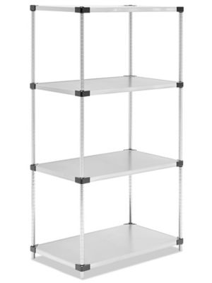 Solid Stainless Steel Shelving - 36 x 24 x 72 H-5468 - Uline