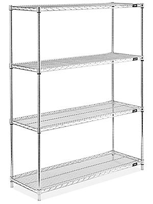 Stainless Steel Wire Shelving Unit 48, Uline Shelving Parts