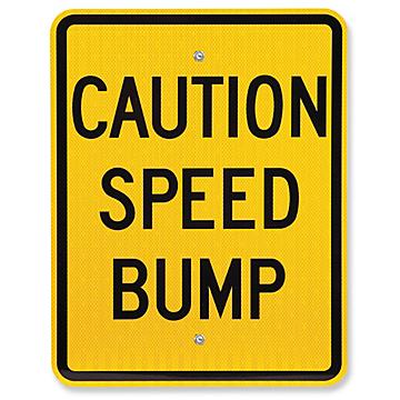 "Caution Speed Bump" Sign - 18 x 24"