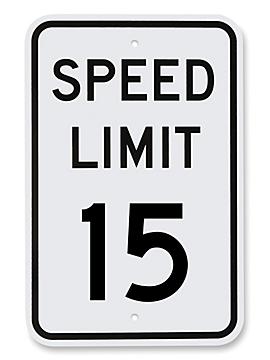 "Speed Limit 15" Sign - 12 x 18"