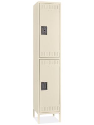 Uline Industrial Lockers Double Tier, 1 Wide, Unassembled, 15" Wide
