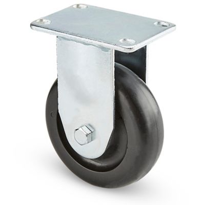 Standard Polyolefin Caster - Rigid, 4 x 1 1/4" H-5535R