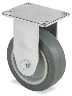 Standard Rubber Caster - 4 x 1 1/4"