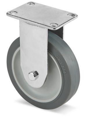  Standard Rubber Caster - 5 x 1 1/4"