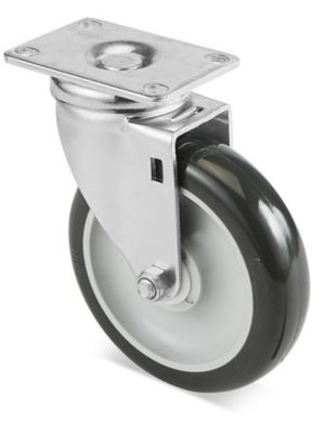 Standard Polyurethane Caster - Swivel, 5 x 1 1/4" H-5540S
