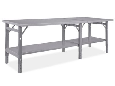 Welded shop steel table