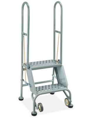 H-5604GR – Escabeau pliable – 2 marches, gris
