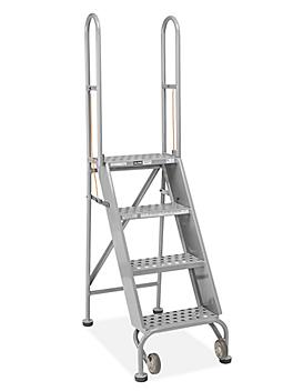 Step and Store Ladder - 4 Steps, Gray H-5606GR
