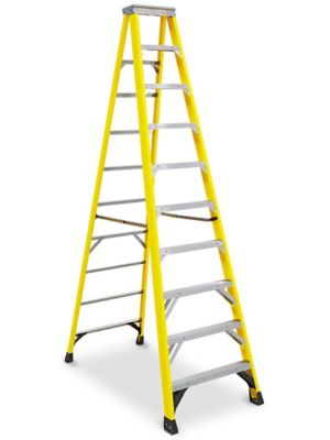 Heavy Duty Fiberglass Step Ladder - 10' H-5625