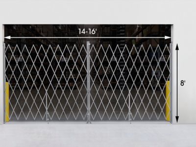 Folding Security Gate - 14-16' x 8' H-5629