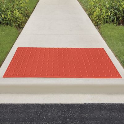ADA Warning Pads - Surface Mount, 2 x 5', Brick Red H-5636R