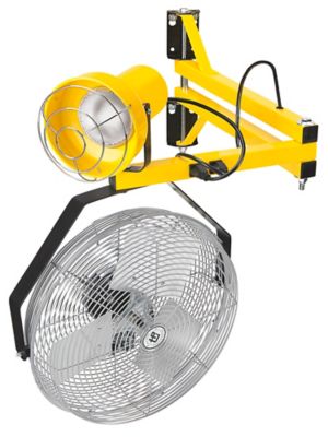 Dock Light with Fan - Screw-In Flood Lamp, 40" H-5652