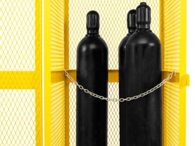 Vertical Gas Cylinder Locker - Assembled, 10 Cylinder Capacity H