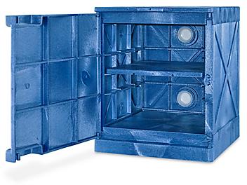 Poly Corrosive Cabinet - 4 Gallon, 18 x 18 x 22" H-5659