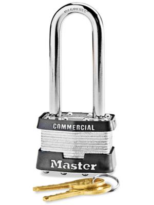 Master Lock 150EURT Lot de 2 Cadenas à Clé en Laiton, Doré, 6,8 x