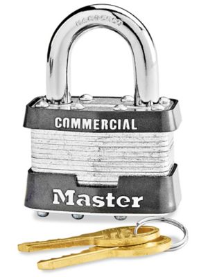 Master Lock&reg; Steel Padlock - Keyed Different, 15/16" Shackle H-5666
