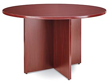 Conference Table - 48" Diameter, Mahogany H-5673