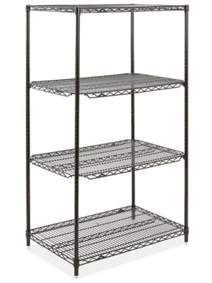 Black Quick Adjust Wire Shelving - 36 x 24 x 63" H-5676